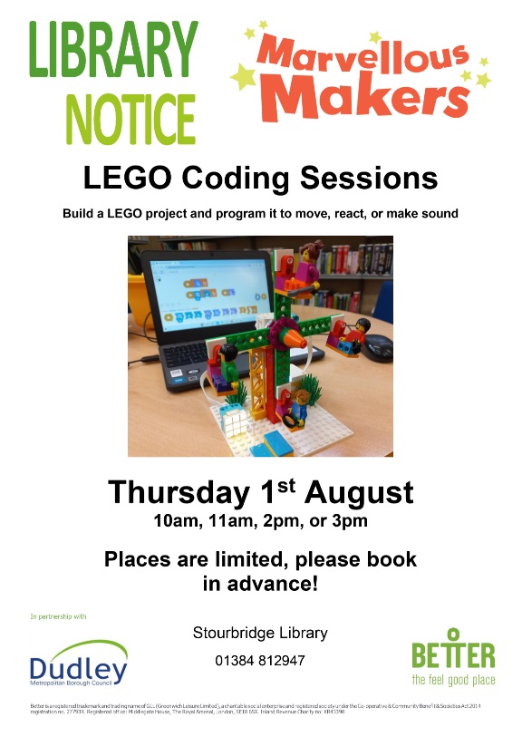 Stourbridge Library - Lego Spike Session